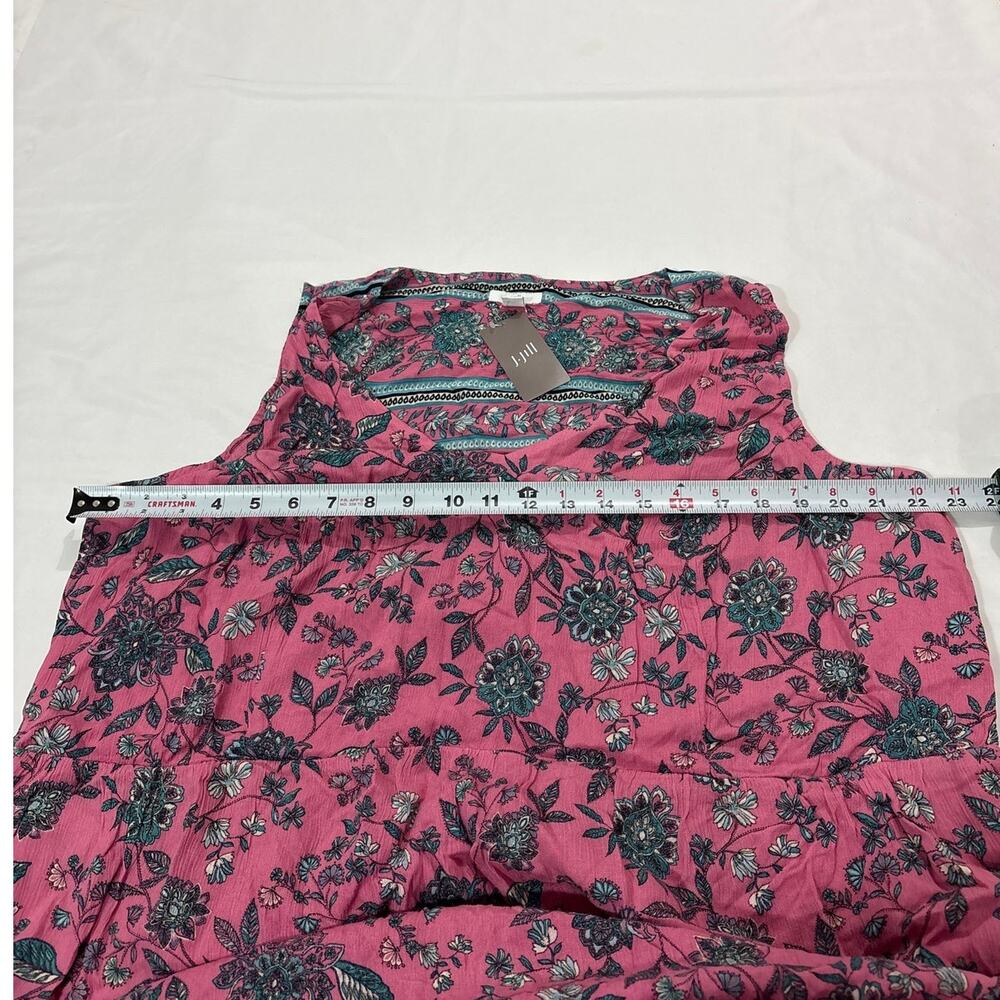 NWT J.Jill Womens XL Tall Dreamscape Border-Print Maxi Dress Floral Girly Resort - Picture 10 of 10